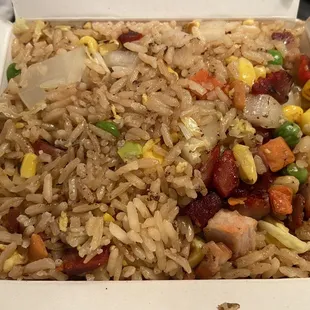 Pork fried rice, quart.