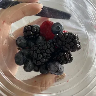 I ate half of it before I took a picture. Berry cup.