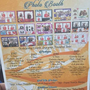 Packages they offer.