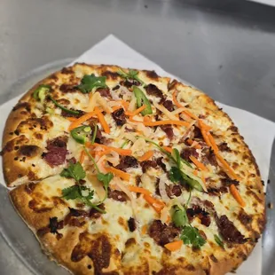 Off Menu delite Banh Mi Pizza. So delicious
