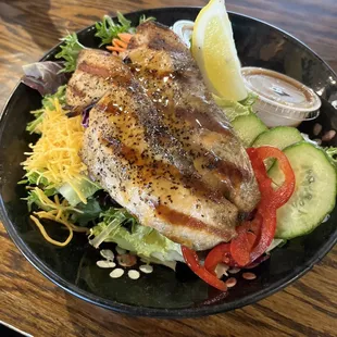 salmon teriyaki salad