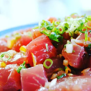 a close up of a plate of food