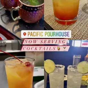 Now serving cocktails