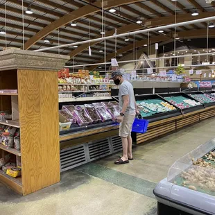 a man in a grocery store