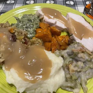 The holiday spread, absolutely delicious