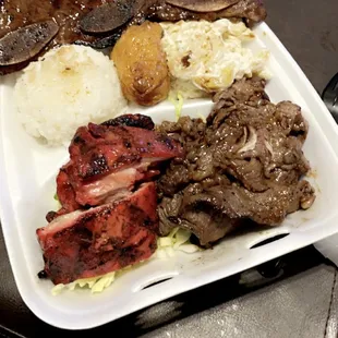 Combination plate. Comes with soo much food and flavor!
