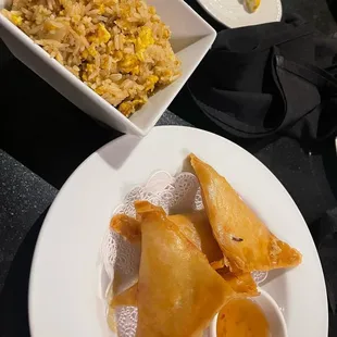 Side Fried Rice &amp; Crab Rangoon (no longer available)