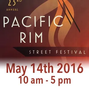 NO LONGER IN OLD SAC. https://www.yelp.com/events/sacramento-pacific-rim-street-fest-2016