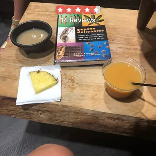 Traditional Kava, Tropical Kava, and pineapple