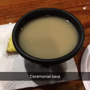 Ceremonial Kava with pineapple.
