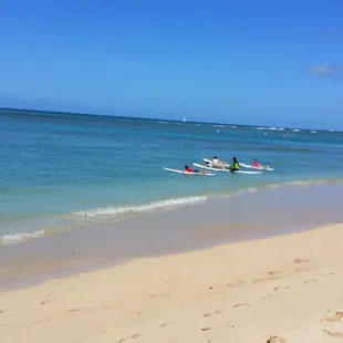 Going into the water