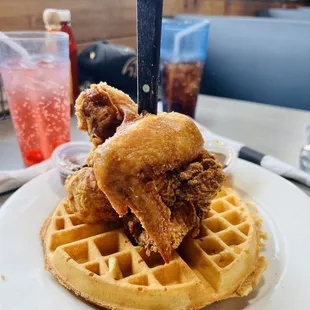 Chicken and waffles