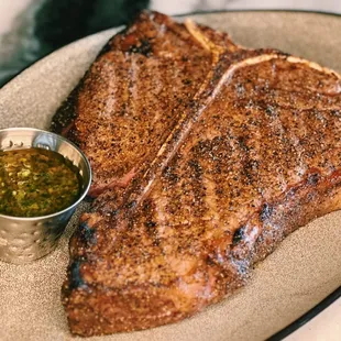 Wanderer Dry-Aged Porterhouse, 32 oz at Pacific Standard Prime steakhouse in Redondo Beach