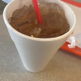 Horchata and coffee mixed