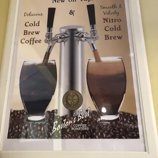 a poster of a cold beverage