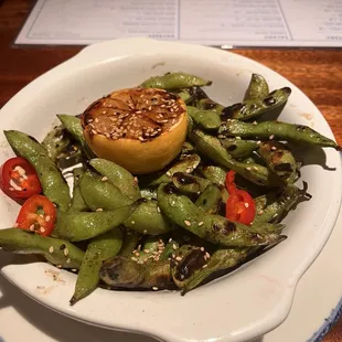 Wood Grilled Edamame