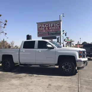 20-10 with 33 and leveled the front