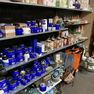 products on shelves