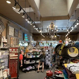 the inside of a store