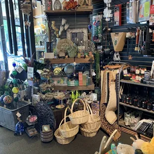 a wide view of the store