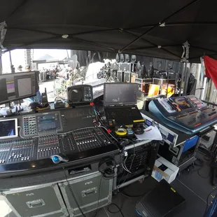 Many audio consoles available.
