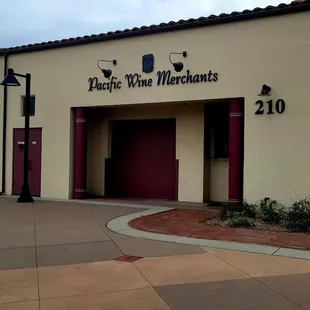 the front of the building