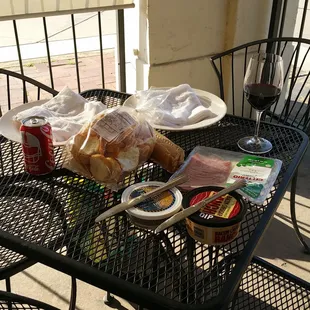 Picnic on the patio because it was that kind of day