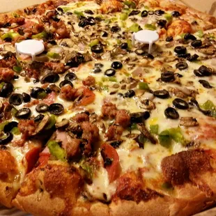 XL- half combination half vegetarian..