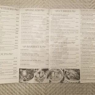 Pacifica Thai - menu 2/10/2022