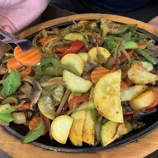 Vegetable fajitas
