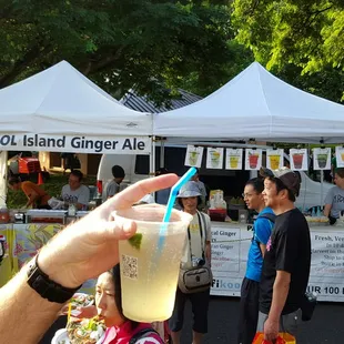$3 Island Ginger Ale (an inch of their syrup, rest is soda water from 2 liter bottle
