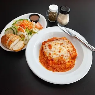 Lasagna &amp; side of salad