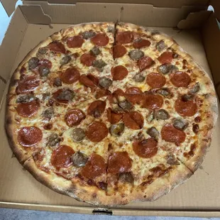 Be &quot;The Boss&quot; Build Your Own Pizza with Pepperoni and Italian Sausage