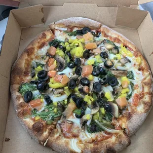 Vegetable lovers pizza
