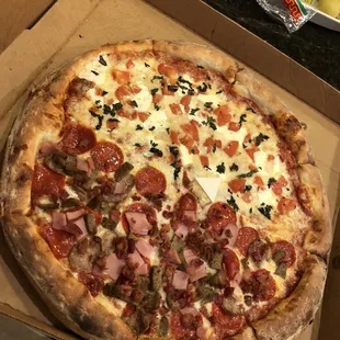 a pizza in a box
