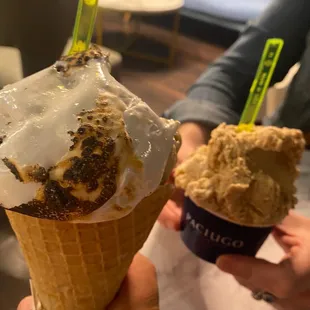 Pistachio and Sesame Seed Medium Cone