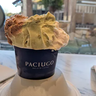 Pistachio, cheesecake, dulce de leches, and chocolate!