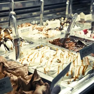 a variety of ice creams
