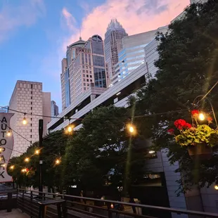 The view from our second floor balcony that is open to all members.