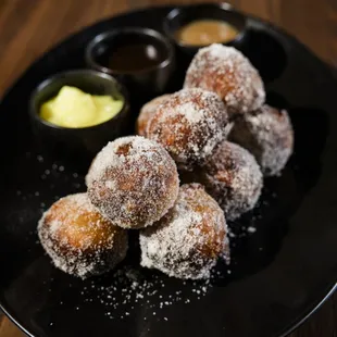 food, donuts, dough desserts