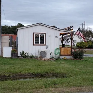 a view of the back yard