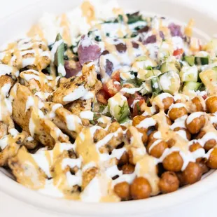  a bowl of chick salad