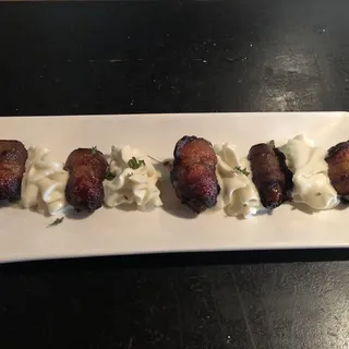 Bacon-Wrapped Dates with Blue Cheese