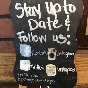 stay up to date follow us