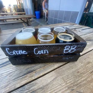 6 beer flight