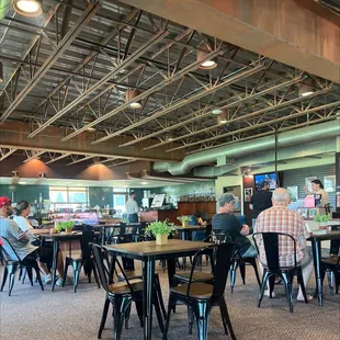 A cute little coffee shop that's connected a Christian book store.