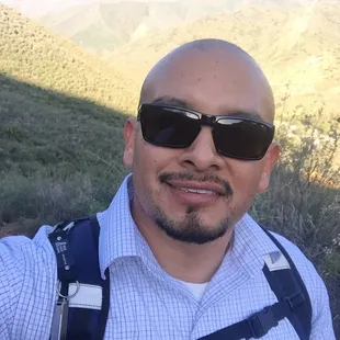 On my way to the cave :)  (happy hiker)