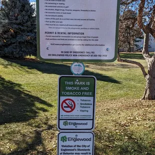 Park times and rules