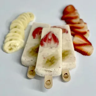 Strawberry Banana popsicle