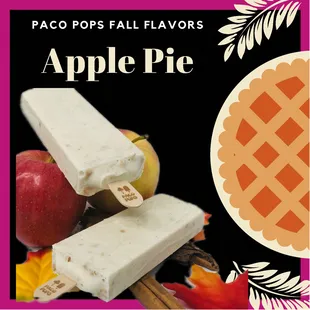 Apple Pie Popsicle - fall flavor